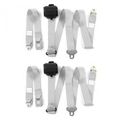 SafeTBoy 3-Point Retractable Push Button Buckle Lap Belts STBCFB35