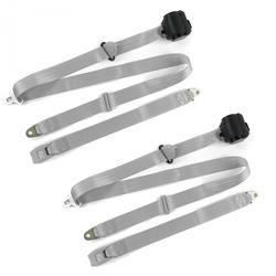 SafeTBoy 3-Point Retractable Push Button Buckle Lap Belts for 1971-1973 411, 1973-1974 412 - STBCFB39