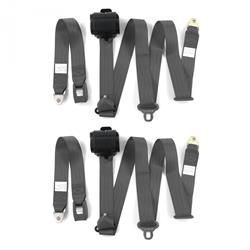 SafeTBoy 3-Point Retractable Push Button Buckle Lap Belts for 1969-1974 E-100 ECONOLINE, E-200 ECONOLINE, E-300 ECONOLINE - STBCFB45