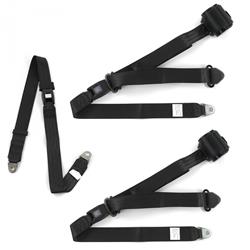 SafeTBoy 3-Point Retractable Push Button Buckle Lap Belts STBCFDA3