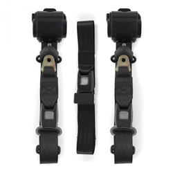 SafeTBoy 3-Point Retractable Push Button Buckle Lap Belts STBCFDBB