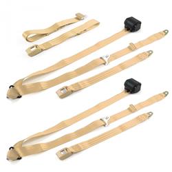 SafeTBoy 3-Point Retractable Push Button Buckle Lap Belts for 1979-1986 CAPRI, 1979-1993 MUSTANG - STBCFED0