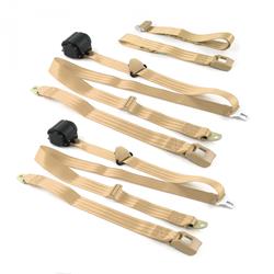 SafeTBoy 3-Point Retractable Push Button Buckle Lap Belts for 1971-1973 MUSTANG - STBCFF24