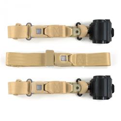 SafeTBoy 3-Point Retractable Push Button Buckle Lap Belts STBCFF2D