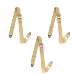 SafeTBoy 3-Point Retractable Push Button Buckle Lap Belts STBCFEFC