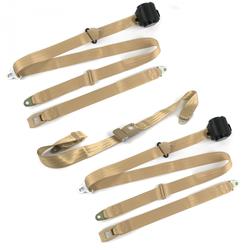 SafeTBoy 3-Point Retractable Push Button Buckle Lap Belts for 1967-1970 MUSTANG - STBCFF04