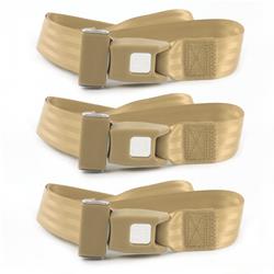 SafeTBoy 3-Point Retractable Push Button Buckle Lap Belts STBCFF26