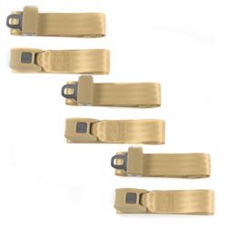 SafeTBoy 3-Point Retractable Push Button Buckle Lap Belts for 1954-1956 ROADMASTER - STBCFFBE