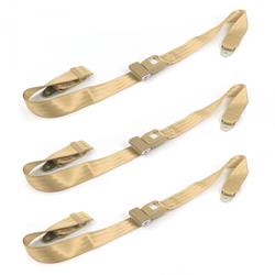 SafeTBoy 3-Point Retractable Push Button Buckle Lap Belts STBCFFC6