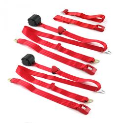 SafeTBoy 3-Point Retractable Push Button Buckle Lap Belts STBD0005