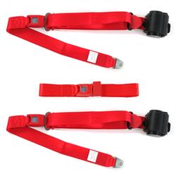 SafeTBoy 3-Point Retractable Push Button Buckle Lap Belts for 1967-1970 REBEL - STBD003B