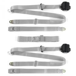 SafeTBoy 3-Point Retractable Push Button Buckle Lap Belts for 1979-1986 CAPRI, 1979-1993 MUSTANG - STBD011E