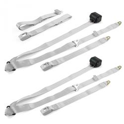 SafeTBoy 3-Point Retractable Push Button Buckle Lap Belts for 1961-1966 F-100, F-250, F-350 - STBD013B