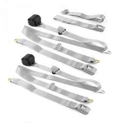 SafeTBoy 3-Point Retractable Push Button Buckle Lap Belts STBD013D