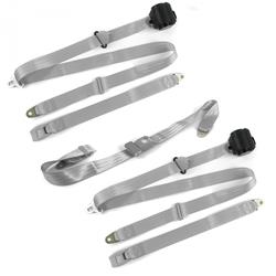 SafeTBoy 3-Point Retractable Push Button Buckle Lap Belts for 1955-1974 KARMANN GHIA - STBD015B