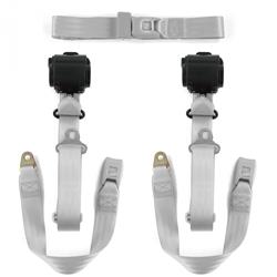 SafeTBoy 3-Point Retractable Push Button Buckle Lap Belts STBD0173