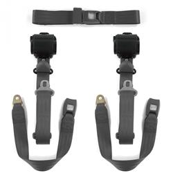 SafeTBoy 3-Point Retractable Push Button Buckle Lap Belts STBD02A3