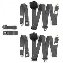 SafeTBoy 3-Point Retractable Push Button Buckle Lap Belts for 1971-1973 MUSTANG - STBD0297