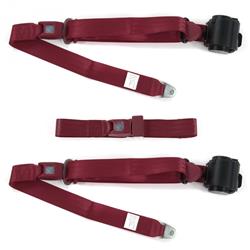 SafeTBoy 3-Point Retractable Push Button Buckle Lap Belts for 1928-1931 MODEL A - STBD039C