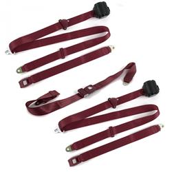 SafeTBoy 3-Point Retractable Push Button Buckle Lap Belts for 1967-1970 REBEL - STBD03AE