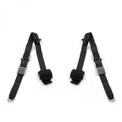 SafeTBoy 3-Point Retractable Airplane Buckle Lap Belts for 1975-1981 TR7, 1980-1981 TR8 - STBD049E