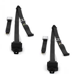 SafeTBoy 3-Point Retractable Airplane Buckle Lap Belts STBD04F1