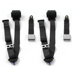 SafeTBoy 3-Point Retractable Airplane Buckle Lap Belts STBD0546