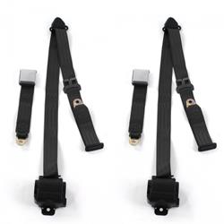 SafeTBoy 3-Point Retractable Airplane Buckle Lap Belts STBD0588