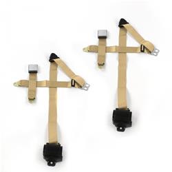 SafeTBoy 3-Point Retractable Airplane Buckle Lap Belts STBD05D1