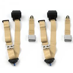 SafeTBoy 3-Point Retractable Airplane Buckle Lap Belts for 1955-1974 KARMANN GHIA - STBD05F7