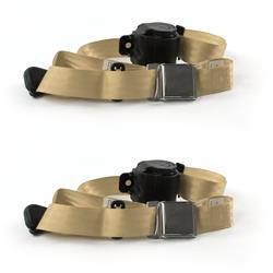 SafeTBoy 3-Point Retractable Airplane Buckle Lap Belts STBD0620