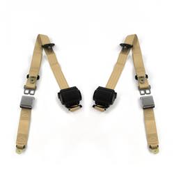 SafeTBoy 3-Point Retractable Airplane Buckle Lap Belts for 1950-1954 RAMBLER - STBD0660