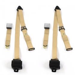 SafeTBoy 3-Point Retractable Airplane Buckle Lap Belts STBD0662