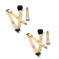 SafeTBoy 3-Point Retractable Airplane Buckle Lap Belts STBD0685