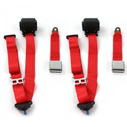 SafeTBoy 3-Point Retractable Airplane Buckle Lap Belts for 1986-1992 COMANCHE - STBD07B2