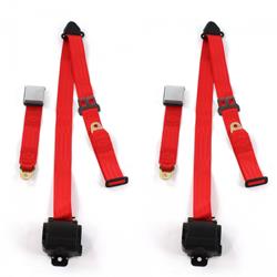 SafeTBoy 3-Point Retractable Airplane Buckle Lap Belts for 1964-1966 MUSTANG - STBD0716