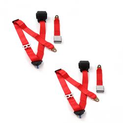 SafeTBoy 3-Point Retractable Airplane Buckle Lap Belts STBD074D
