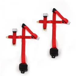 SafeTBoy 3-Point Retractable Airplane Buckle Lap Belts for 1960-1961 FAIRLANE, GALAXIE - STBD074F