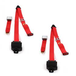 SafeTBoy 3-Point Retractable Airplane Buckle Lap Belts for 1971-1973 411, 1973-1974 412 - STBD07DA