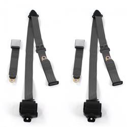 SafeTBoy 3-Point Retractable Airplane Buckle Lap Belts for 1980-1996 BRONCO - STBD09C3