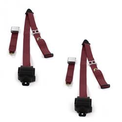 SafeTBoy 3-Point Retractable Airplane Buckle Lap Belts for 1961-1964 IMPALA - STBD0A83