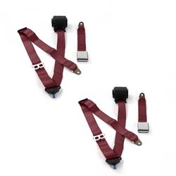 SafeTBoy 3-Point Retractable Airplane Buckle Lap Belts for 1966-1977 BRONCO - STBD0AE6