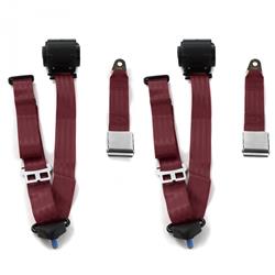 SafeTBoy 3-Point Retractable Airplane Buckle Lap Belts STBD0AEC