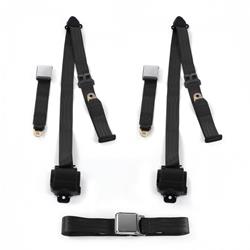 SafeTBoy 3-Point Retractable Airplane Buckle Lap Belts STBD0B8B