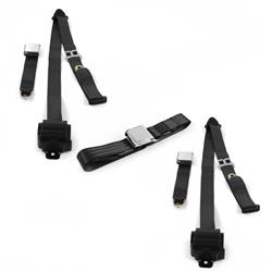 SafeTBoy 3-Point Retractable Airplane Buckle Lap Belts for 1967-1976 THUNDERBIRD - STBD0C02