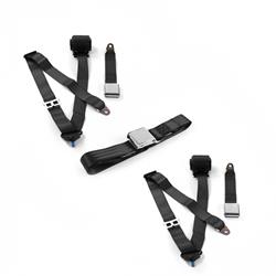 SafeTBoy 3-Point Retractable Airplane Buckle Lap Belts STBD0C49