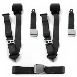 SafeTBoy 3-Point Retractable Airplane Buckle Lap Belts STBD0C72