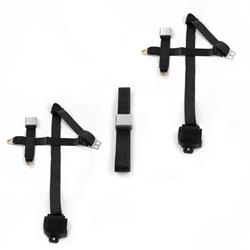 SafeTBoy 3-Point Retractable Airplane Buckle Lap Belts for 1971-1973 411, 1973-1974 412 - STBD0C76