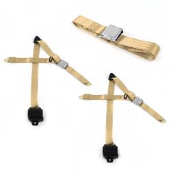 SafeTBoy 3-Point Retractable Airplane Buckle Lap Belts for 1967-1969 TR250 - STBD0C9C