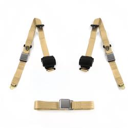 SafeTBoy 3-Point Retractable Airplane Buckle Lap Belts STBD0CB2